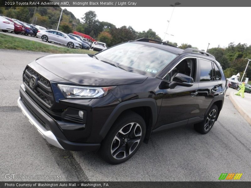 Midnight Black Metallic / Light Gray 2019 Toyota RAV4 Adventure AWD