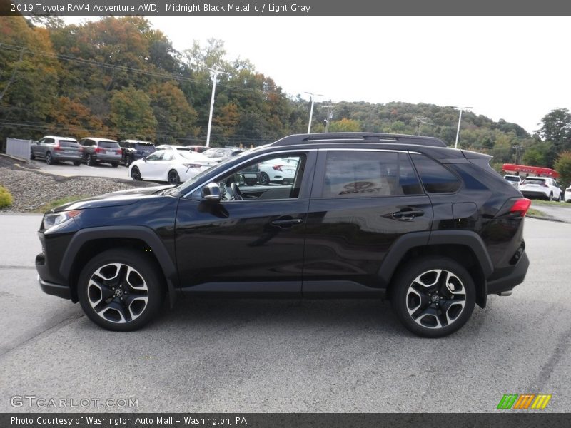 Midnight Black Metallic / Light Gray 2019 Toyota RAV4 Adventure AWD