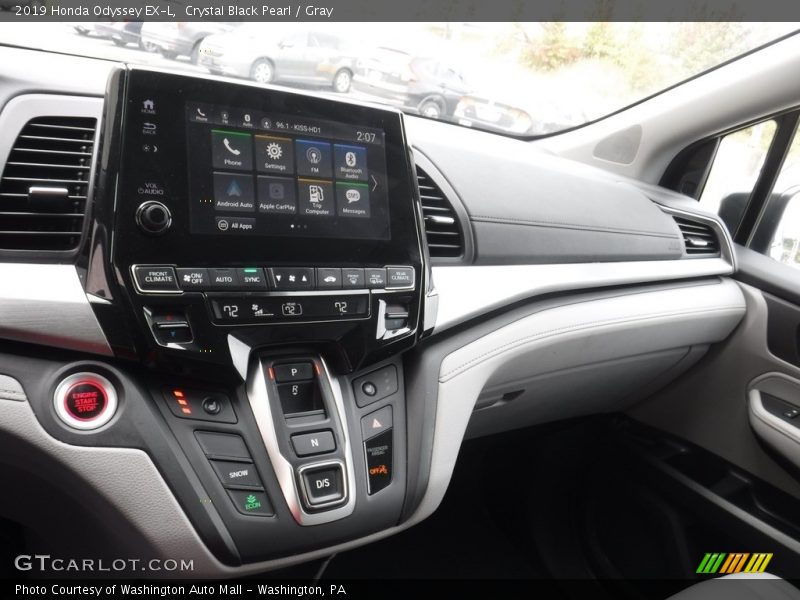 Crystal Black Pearl / Gray 2019 Honda Odyssey EX-L