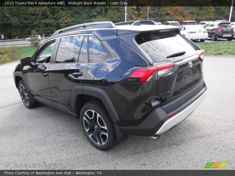 Midnight Black Metallic / Light Gray 2019 Toyota RAV4 Adventure AWD