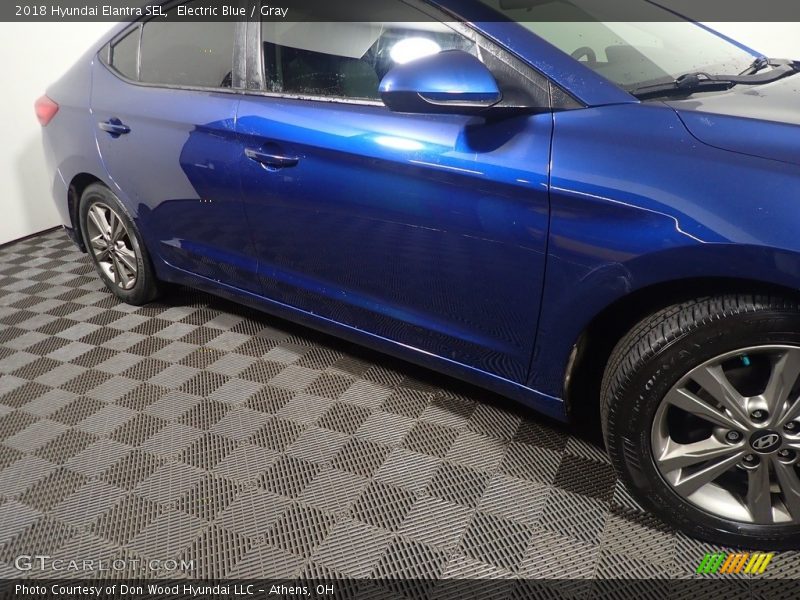 Electric Blue / Gray 2018 Hyundai Elantra SEL