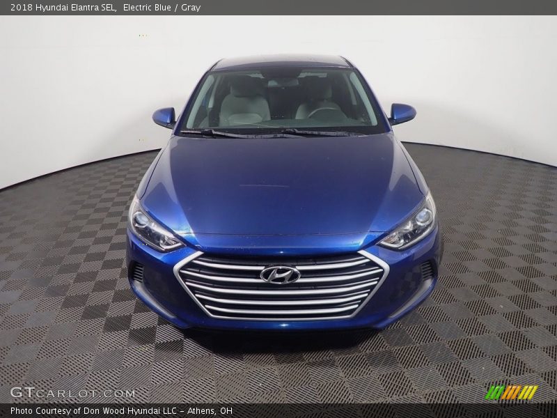 Electric Blue / Gray 2018 Hyundai Elantra SEL