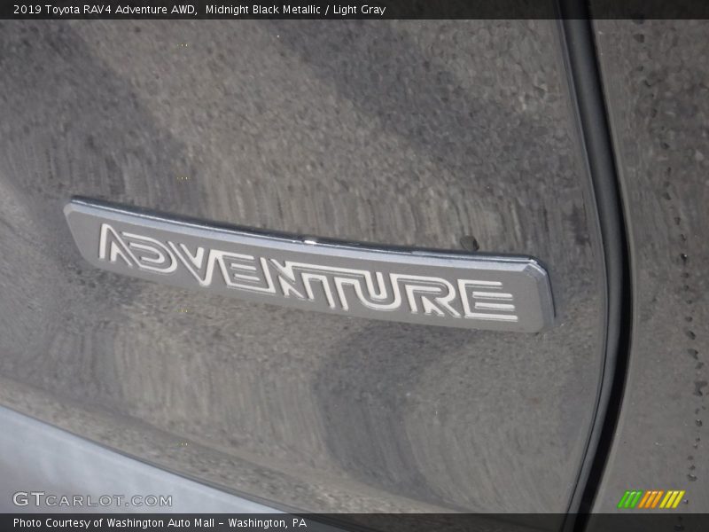 Midnight Black Metallic / Light Gray 2019 Toyota RAV4 Adventure AWD