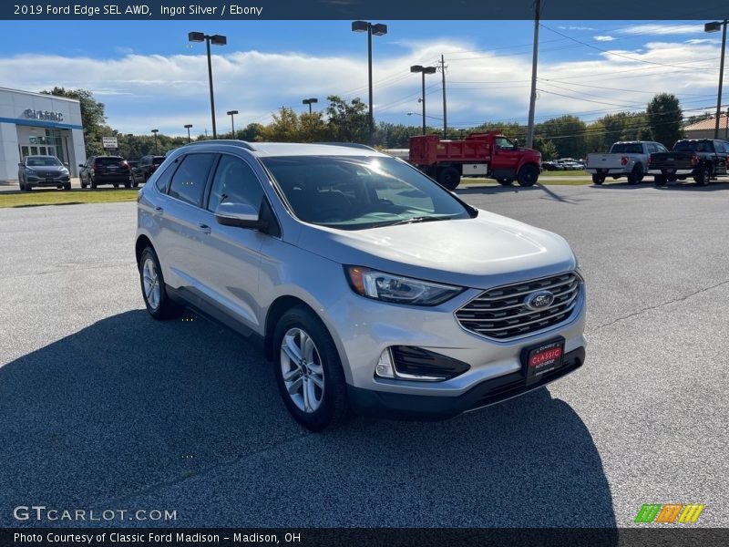Ingot Silver / Ebony 2019 Ford Edge SEL AWD