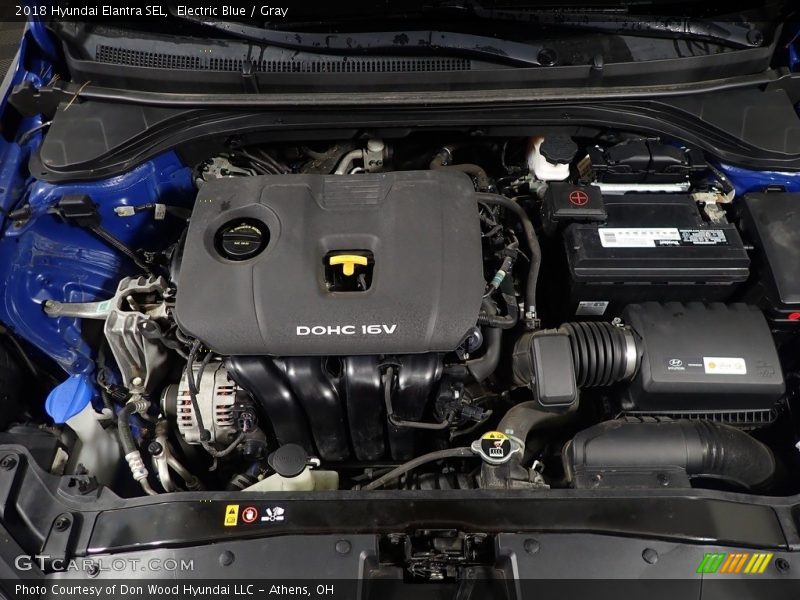 Electric Blue / Gray 2018 Hyundai Elantra SEL