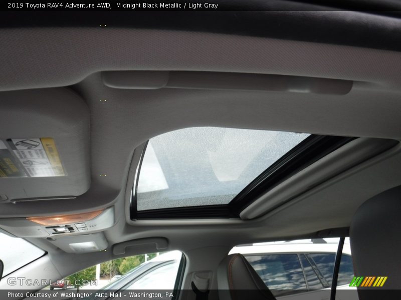 Midnight Black Metallic / Light Gray 2019 Toyota RAV4 Adventure AWD