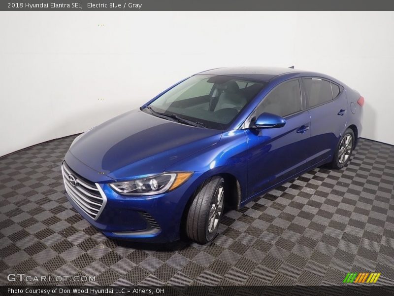 Electric Blue / Gray 2018 Hyundai Elantra SEL