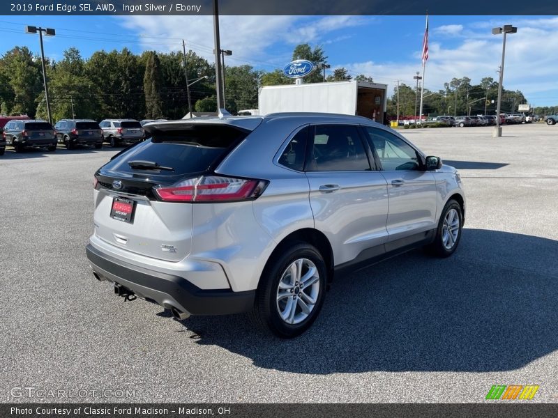 Ingot Silver / Ebony 2019 Ford Edge SEL AWD