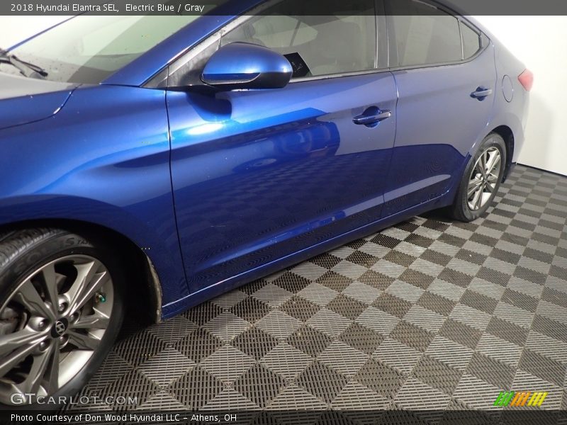 Electric Blue / Gray 2018 Hyundai Elantra SEL