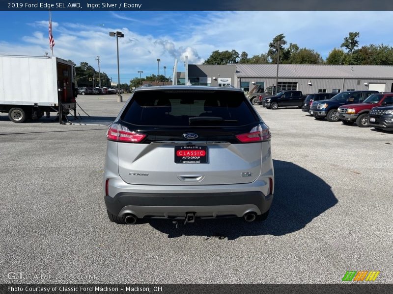 Ingot Silver / Ebony 2019 Ford Edge SEL AWD