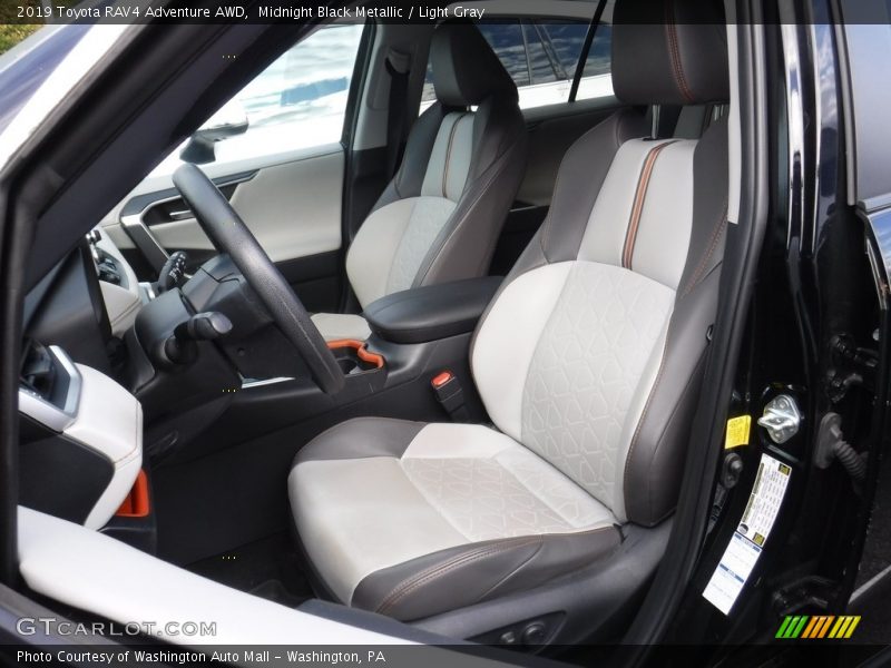 Midnight Black Metallic / Light Gray 2019 Toyota RAV4 Adventure AWD