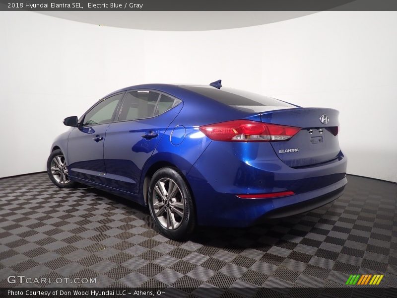 Electric Blue / Gray 2018 Hyundai Elantra SEL