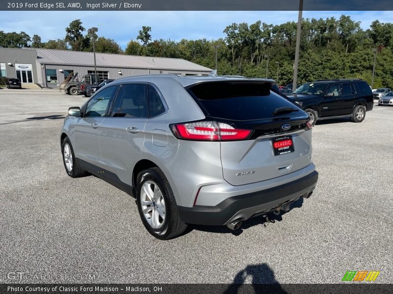 Ingot Silver / Ebony 2019 Ford Edge SEL AWD