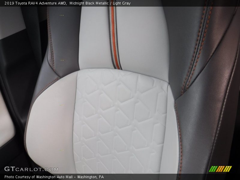 Midnight Black Metallic / Light Gray 2019 Toyota RAV4 Adventure AWD
