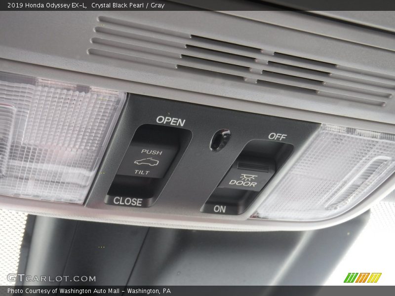 Crystal Black Pearl / Gray 2019 Honda Odyssey EX-L