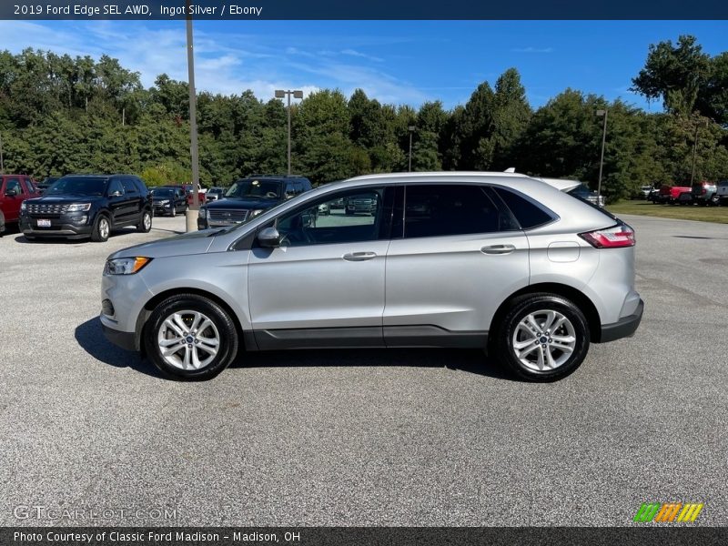 Ingot Silver / Ebony 2019 Ford Edge SEL AWD
