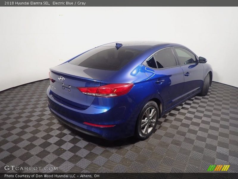 Electric Blue / Gray 2018 Hyundai Elantra SEL