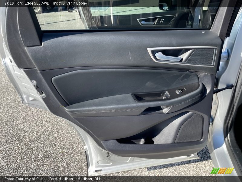 Ingot Silver / Ebony 2019 Ford Edge SEL AWD
