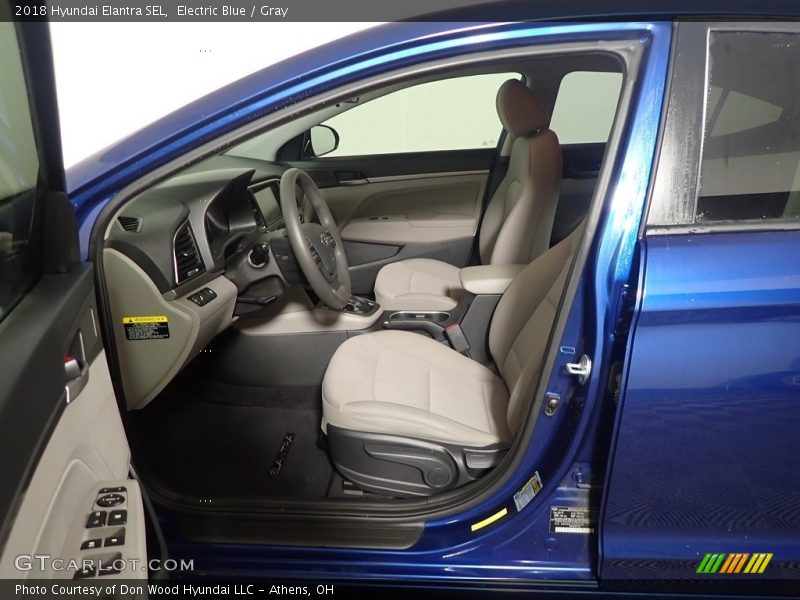 Electric Blue / Gray 2018 Hyundai Elantra SEL