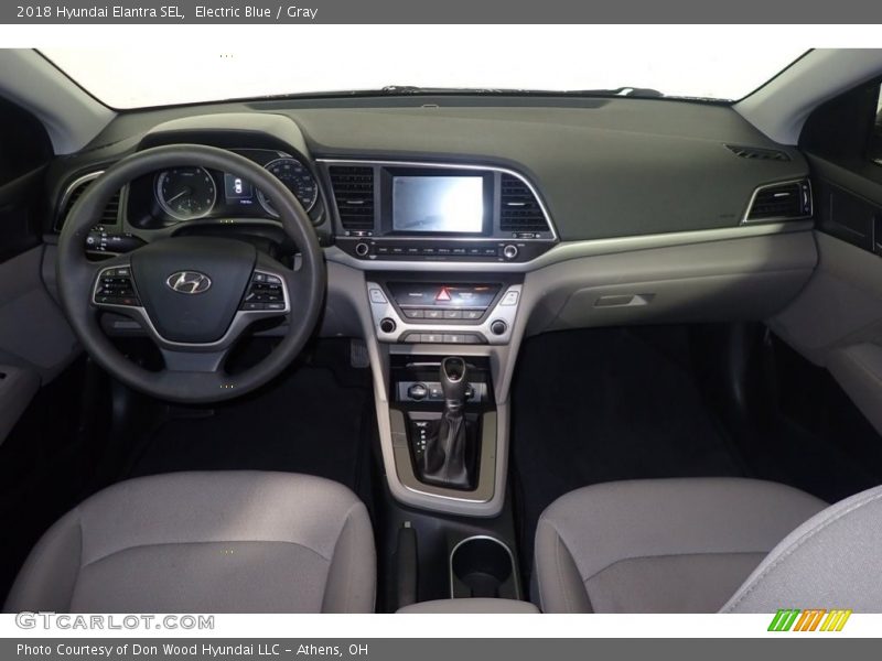 Electric Blue / Gray 2018 Hyundai Elantra SEL