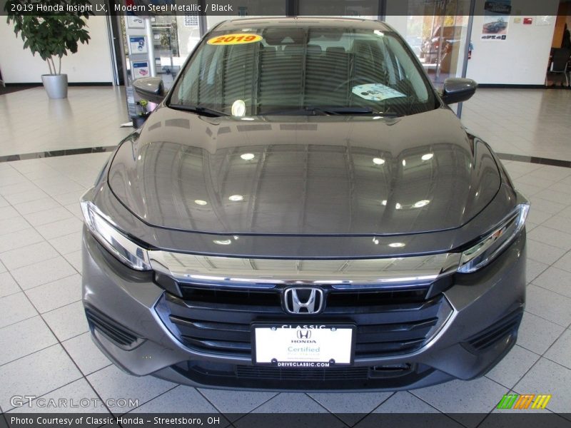 Modern Steel Metallic / Black 2019 Honda Insight LX