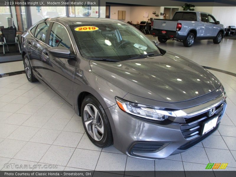Modern Steel Metallic / Black 2019 Honda Insight LX