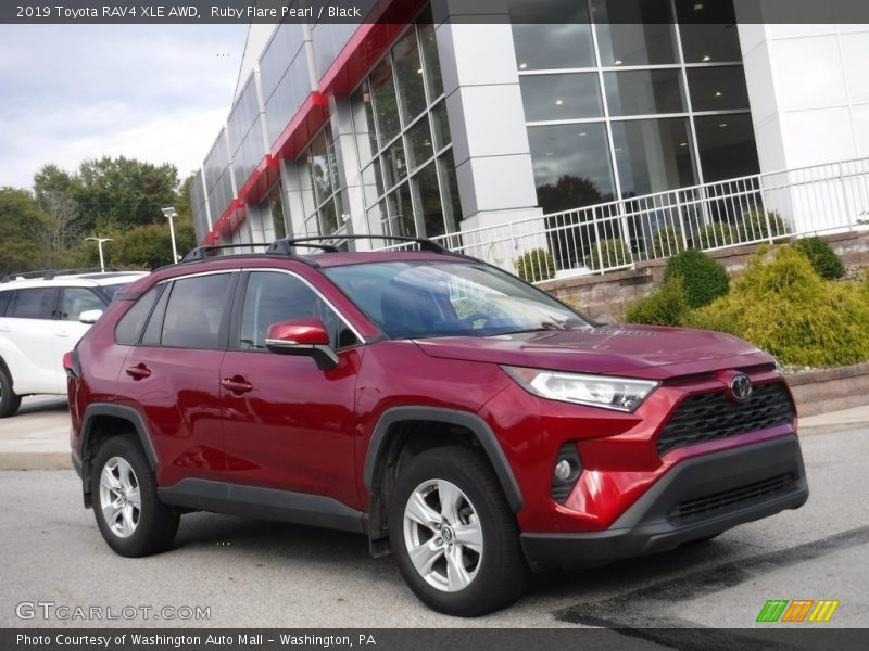 Ruby Flare Pearl / Black 2019 Toyota RAV4 XLE AWD