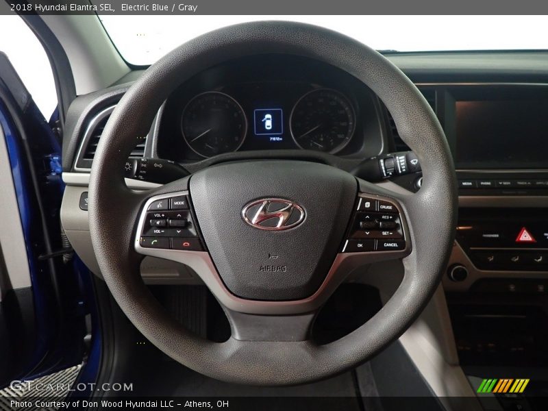 Electric Blue / Gray 2018 Hyundai Elantra SEL