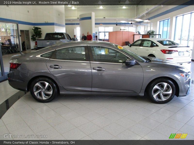 Modern Steel Metallic / Black 2019 Honda Insight LX