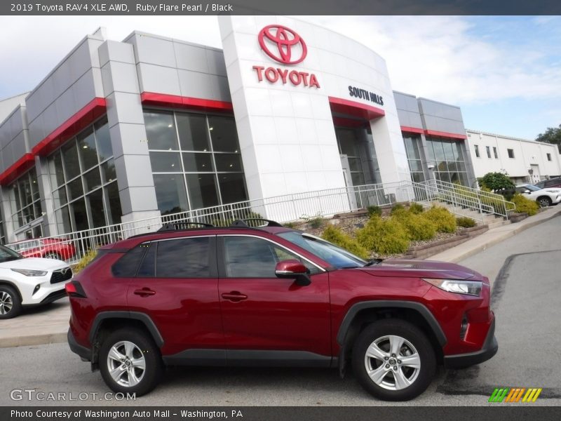 Ruby Flare Pearl / Black 2019 Toyota RAV4 XLE AWD