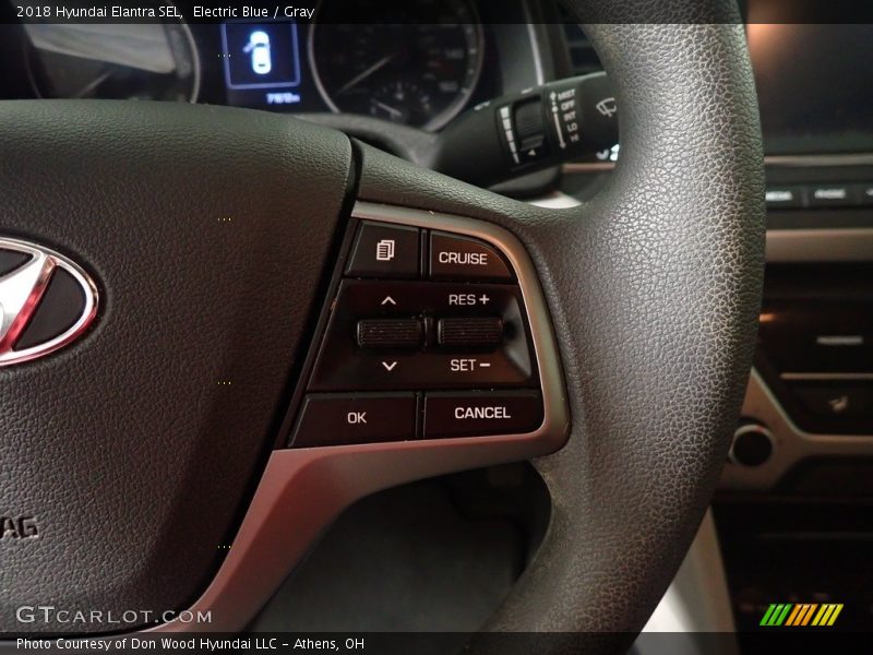 Electric Blue / Gray 2018 Hyundai Elantra SEL