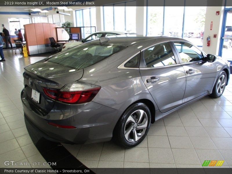 Modern Steel Metallic / Black 2019 Honda Insight LX