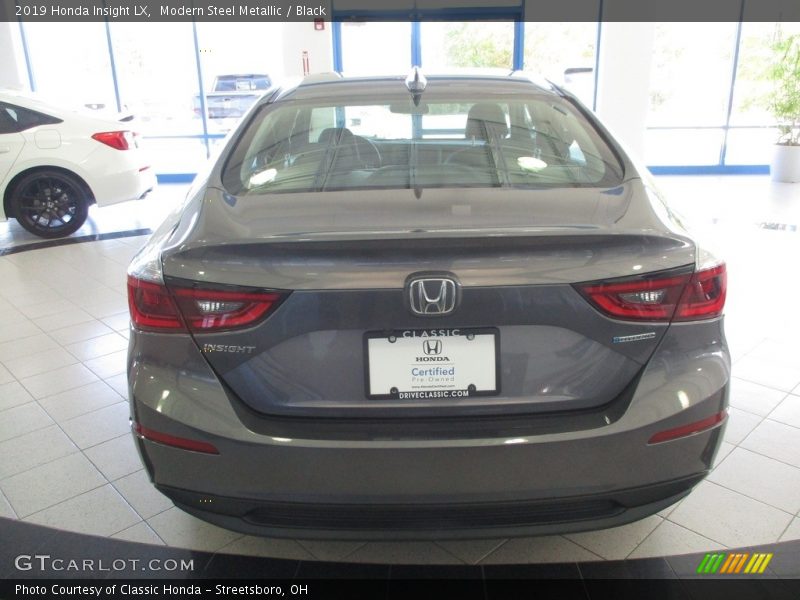 Modern Steel Metallic / Black 2019 Honda Insight LX