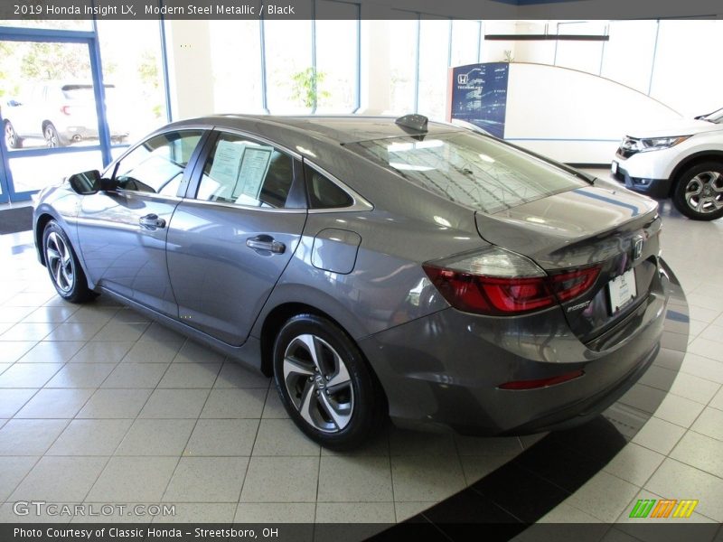 Modern Steel Metallic / Black 2019 Honda Insight LX