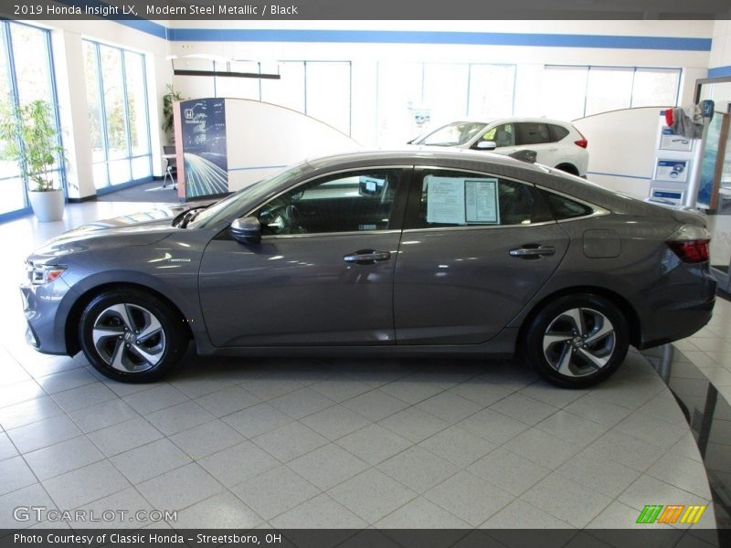 Modern Steel Metallic / Black 2019 Honda Insight LX