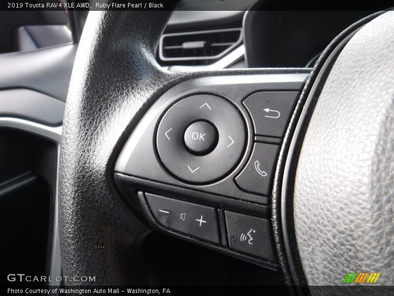 Ruby Flare Pearl / Black 2019 Toyota RAV4 XLE AWD