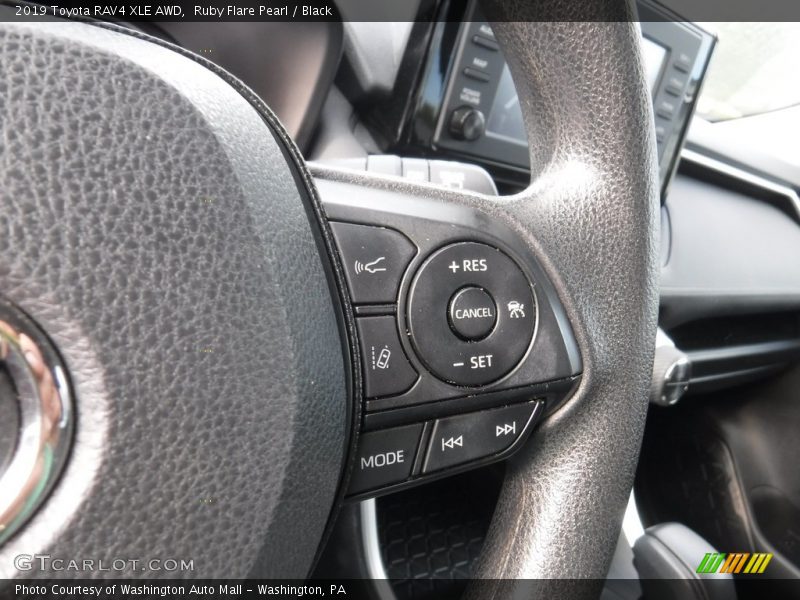 Ruby Flare Pearl / Black 2019 Toyota RAV4 XLE AWD