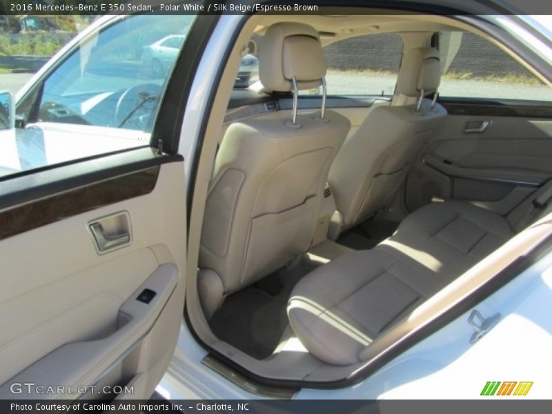 Polar White / Silk Beige/Espresso Brown 2016 Mercedes-Benz E 350 Sedan