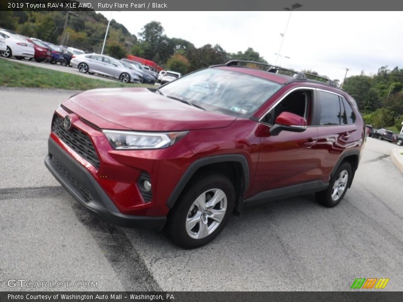 Ruby Flare Pearl / Black 2019 Toyota RAV4 XLE AWD