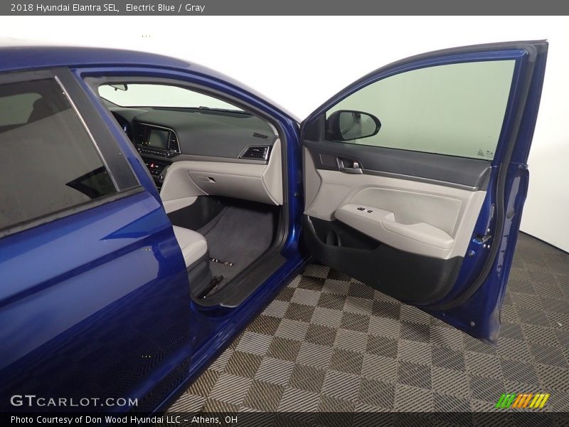 Electric Blue / Gray 2018 Hyundai Elantra SEL