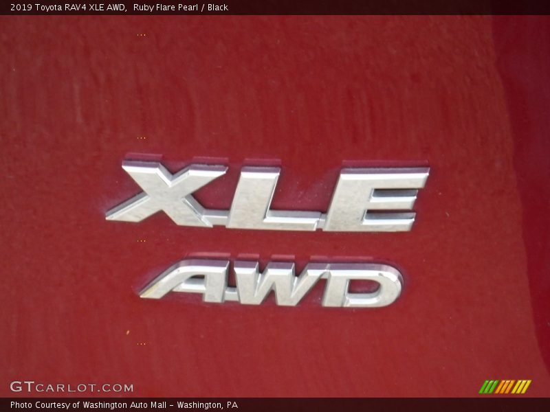 Ruby Flare Pearl / Black 2019 Toyota RAV4 XLE AWD