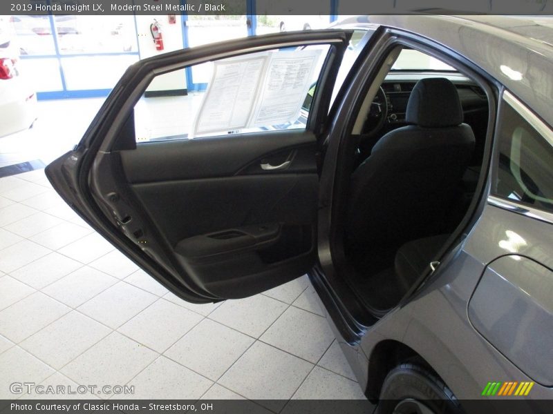 Modern Steel Metallic / Black 2019 Honda Insight LX