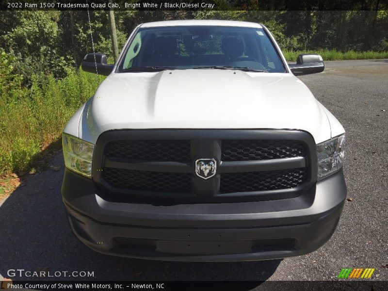 Bright White / Black/Diesel Gray 2022 Ram 1500 Tradesman Quad Cab