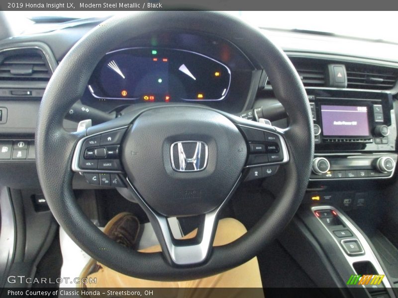 Modern Steel Metallic / Black 2019 Honda Insight LX