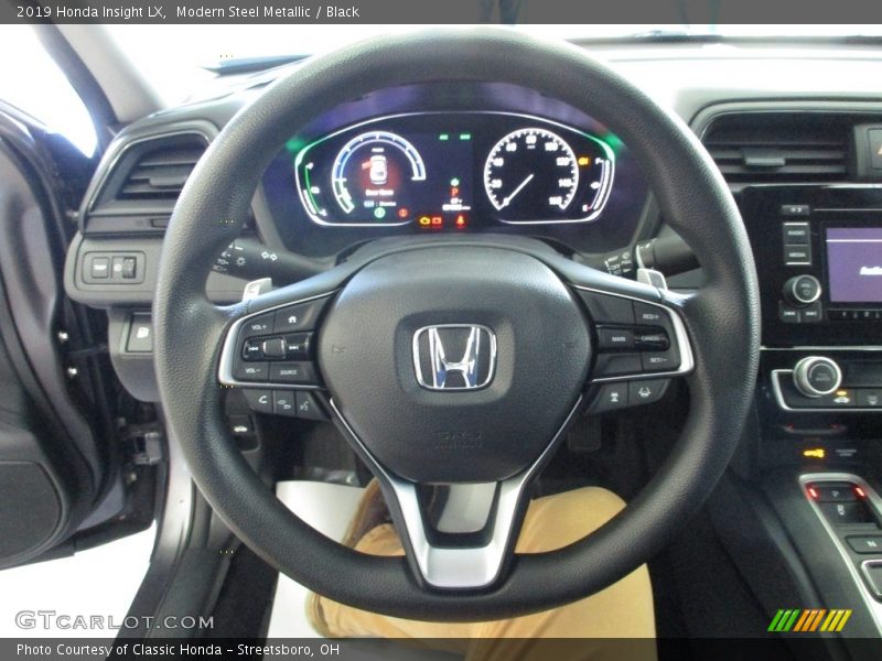 Modern Steel Metallic / Black 2019 Honda Insight LX