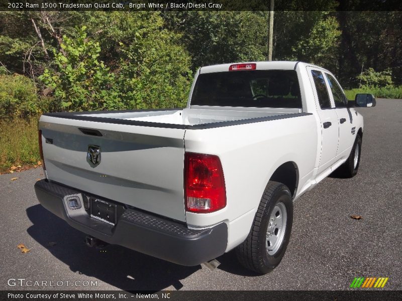 Bright White / Black/Diesel Gray 2022 Ram 1500 Tradesman Quad Cab