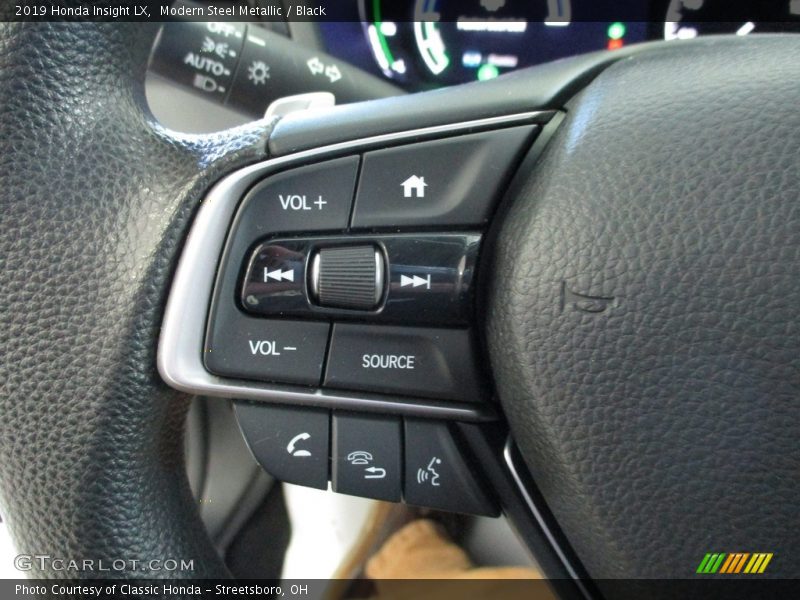 Modern Steel Metallic / Black 2019 Honda Insight LX