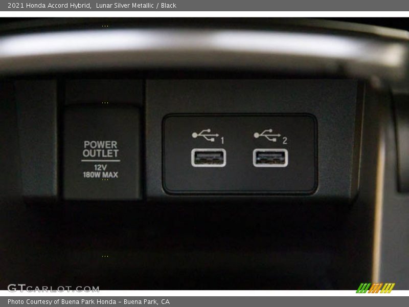 Lunar Silver Metallic / Black 2021 Honda Accord Hybrid