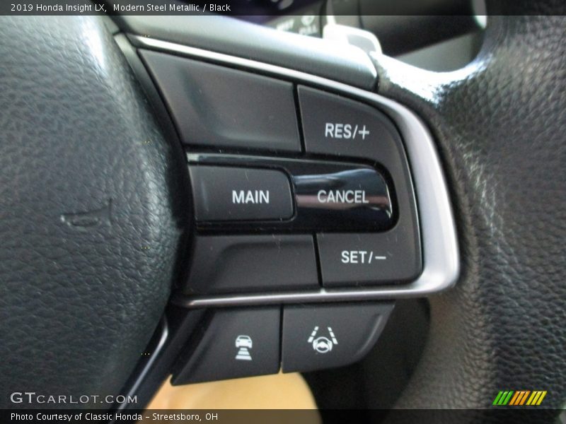 Modern Steel Metallic / Black 2019 Honda Insight LX