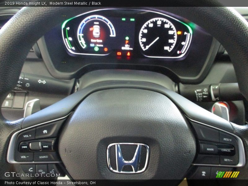 Modern Steel Metallic / Black 2019 Honda Insight LX